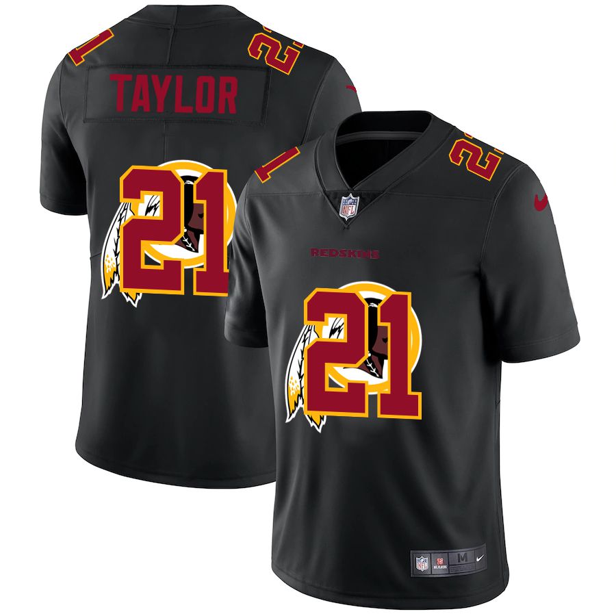 Men Washington Redskins 21 Taylor Black shadow Nike NFL Jersey